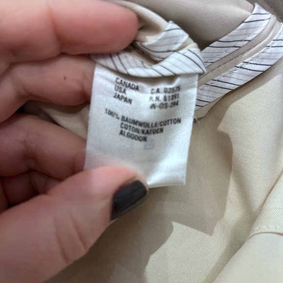 VINTAGE Escada utility jacket beige golden bottons size 44 - Picture 8 of 8